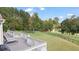 Backyard deck overlooking a lush green lawn and beautiful golf course at 8150 Albritton Downs, Cumming, GA 30041