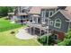 A stunning backyard with a deck, patio, and fire pit, offering a private outdoor oasis for relaxation and entertainment at 8150 Albritton Downs, Cumming, GA 30041