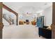 Large finished basement with cozy seating area, ping pong table, and stylish decor at 8150 Albritton Downs, Cumming, GA 30041