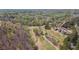 Aerial view of a golf course surrounded by lush greenery and residential homes, offering a peaceful lifestyle at 8150 Albritton Downs, Cumming, GA 30041
