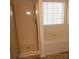 A clean bathroom with a glass shower and soaking tub at 434 Spring Leaf Dr, Dallas, GA 30157