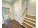 Stairwell with wood steps and storage at 4326 Water Elm Aly, Doraville, GA 30360