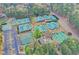 Tennis courts with surrounding landscape at 2330 Blackheath Trce, Alpharetta, GA 30005