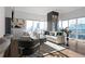 Elegant living room with hardwood floors and stunning city views at 3475 Oak Valley Rd # 2820, Atlanta, GA 30326