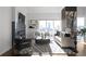 Bright living room with hardwood floors, city views and stylish decor at 3475 Oak Valley Rd # 2820, Atlanta, GA 30326