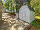 Exterior of the shed in the backyard of the property at 6095 Blackberry Ln, Buford, GA 30518
