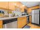 Updated kitchen with stainless steel appliances and stylish backsplash at 385 Ralph Mcgill Ne Blvd # E, Atlanta, GA 30312