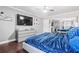 Main bedroom featuring a large TV and mirrored closet doors at 385 Ralph Mcgill Ne Blvd # E, Atlanta, GA 30312