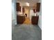 Eat-in kitchen with wood cabinets and laminate flooring at 2805 Vining Ridge Ter, Decatur, GA 30034