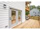 Spacious back deck with railing offers great space for outdoor living at 1709 Eastside Parc St, Atlanta, GA 30316