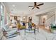 Living room with stylish seating arrangement and open view to kitchen at 1697 Eastside Parc St, Atlanta, GA 30316