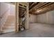 Unfinished basement space with stairs, ready for customization at 1702 Eastside Parc St, Atlanta, GA 30316