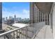 Spacious balcony view overlooking city views and tall buildings at 361 17Th Nw St # 1001, Atlanta, GA 30363