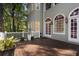 Back deck featuring exterior wall with windows and doors at 940 Waters Reach Ct, Alpharetta, GA 30022