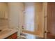 Simple bathroom featuring a vanity, toilet, and a standard shower-tub combination at 1201 Keencheefoonee Rd, Rutledge, GA 30663
