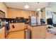 Bright kitchen with stainless steel appliances, modern cabinetry, and an island at 860 Peachtree Ne St # 1903, Atlanta, GA 30308