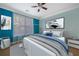 Bedroom with neutral walls, large windows and contemporary decor at 400 17Th Nw St # 2120, Atlanta, GA 30363