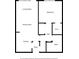 Detailed floor plan featuring a living room, bedroom, kitchen, dining area and bath at 400 17Th Nw St # 2120, Atlanta, GA 30363