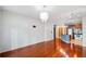 Bright living space with hardwood floors and modern lighting at 400 17Th Nw St # 2120, Atlanta, GA 30363