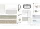 Selection of new house materials and options: sinks, counter tops, flooring, paint, carpet, lights and hardware at 109 Laurelwood Ln, Dallas, GA 30157