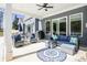 Relaxing outdoor living space with plush seating and serene backyard views at 255 Old Town Rd, Dacula, GA 30019