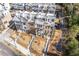 Aerial view showcases townhome community and surrounding landscape at 1788 Peach Blossom Ne Ln # 45, Atlanta, GA 30324