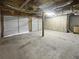 Spacious two car garage featuring two large garage doors and concrete flooring at 200 Eagle Glen Ct, Woodstock, GA 30189