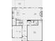Floor plan of the first floor of the home featuring a kitchen, living room, dining room, and flex room at 93 Sheryl Way, Loganville, GA 30052