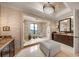 A gorgeous bathroom features a spacious glass shower and granite countertops at 88 W Paces Ferry Nw Rd # 1740, Atlanta, GA 30305