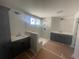Modern bathroom featuring dual vanities, a tiled shower, and contemporary fixtures at 151 Sunshower Rdg, Canton, GA 30114