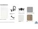 Selection of guest bath finishes including cabinets, faucet, lighting, countertop and flooring selections at 151 Sunshower Rdg, Canton, GA 30114
