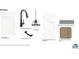 Selection of kitchen finishes including cabinets, faucet, pendant lights, countertops, backsplash, and flooring at 151 Sunshower Rdg, Canton, GA 30114