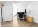 Bright bedroom with space for workspace and adjoining closet space at 1080 Peachtree Ne St # 1408, Atlanta, GA 30309