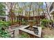 Serene courtyard with benches, fountain, and landscaping at 1850 Cotillion Dr # 3221, Dunwoody, GA 30338