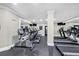Modern gym with treadmills and stationary bikes at 1850 Cotillion Dr # 3221, Dunwoody, GA 30338