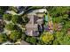 Stunning aerial view of the estate showcasing the pool, landscaping, and architectural design at 980 Fenimore Cir, Sandy Springs, GA 30350