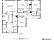 Detailed floor plan of the third floor showcasing bedroom and bathroom layouts with dimensions and closet locations at 2423 Rosapenna Nw Ln, Kennesaw, GA 30152
