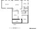 Detailed first floor plan showcasing layout and room dimensions at 2423 Rosapenna Nw Ln, Kennesaw, GA 30152