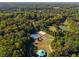 Areal view of community assets, featuring a tennis court, a volleyball court, and a park at 3971 Wolcott Cir # 3971, Atlanta, GA 30340