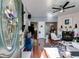 Inviting entryway showcases the hardwood flooring, ceiling fan, and decorative door at 3971 Wolcott Cir # 3971, Atlanta, GA 30340