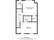 Detailed floor plan showcases the layout with two bedrooms, two bathrooms, and walk-in closet space at 3971 Wolcott Cir # 3971, Atlanta, GA 30340
