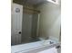 Bathroom featuring vanity with sink, mirror, and standing shower at 430 Poole Bridge Rd, Hiram, GA 30141