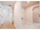 Functional mudroom with bench, storage and laundry hook-ups at 735 Crossroad Sw Ct, Powder Springs, GA 30127