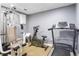 Basement home gym with treadmill and exercise equipment at 4118 Lost Springs Trl, Douglasville, GA 30135