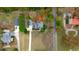 Aerial view of property showcasing spacious layout and landscaping and nearby homes at 36 Latimer Nw Ln, Cartersville, GA 30121