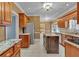 Spacious kitchen with center island, stainless appliances, and ample cabinet space at 36 Latimer Nw Ln, Cartersville, GA 30121
