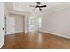 Hardwood floors and access to ensuite bathroom at 509 Pearl St, Cumming, GA 30040