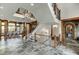 Elegant two-story entryway with a sweeping staircase at 879 Big Horn Hollow, Suwanee, GA 30024