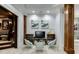 Finished basement playroom with TV, seating, and playful decor at 879 Big Horn Hollow, Suwanee, GA 30024