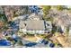 Overhead shot of a lovely two-story residential building featuring well-kept grounds and a convenient parking area at 1538 Chantilly Ne Dr # 224, Atlanta, GA 30324
